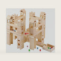 Wooden Marble Run for Kids Ages 4-8 – 80 Pieces Marble Rush Track Maze Construction Toy, STEM Building Blocks, Educational Gift for Boys & Girls