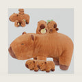 SuzziPals Capybara Plush Toys with 4 Babies, Cute Capybara Gifts for Kids
