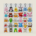 30 PCS Mini Plush Animals Keychain Set Small Stuffed Animals for Goodie Bags Easter Schools Birthday Party Favor Supplies