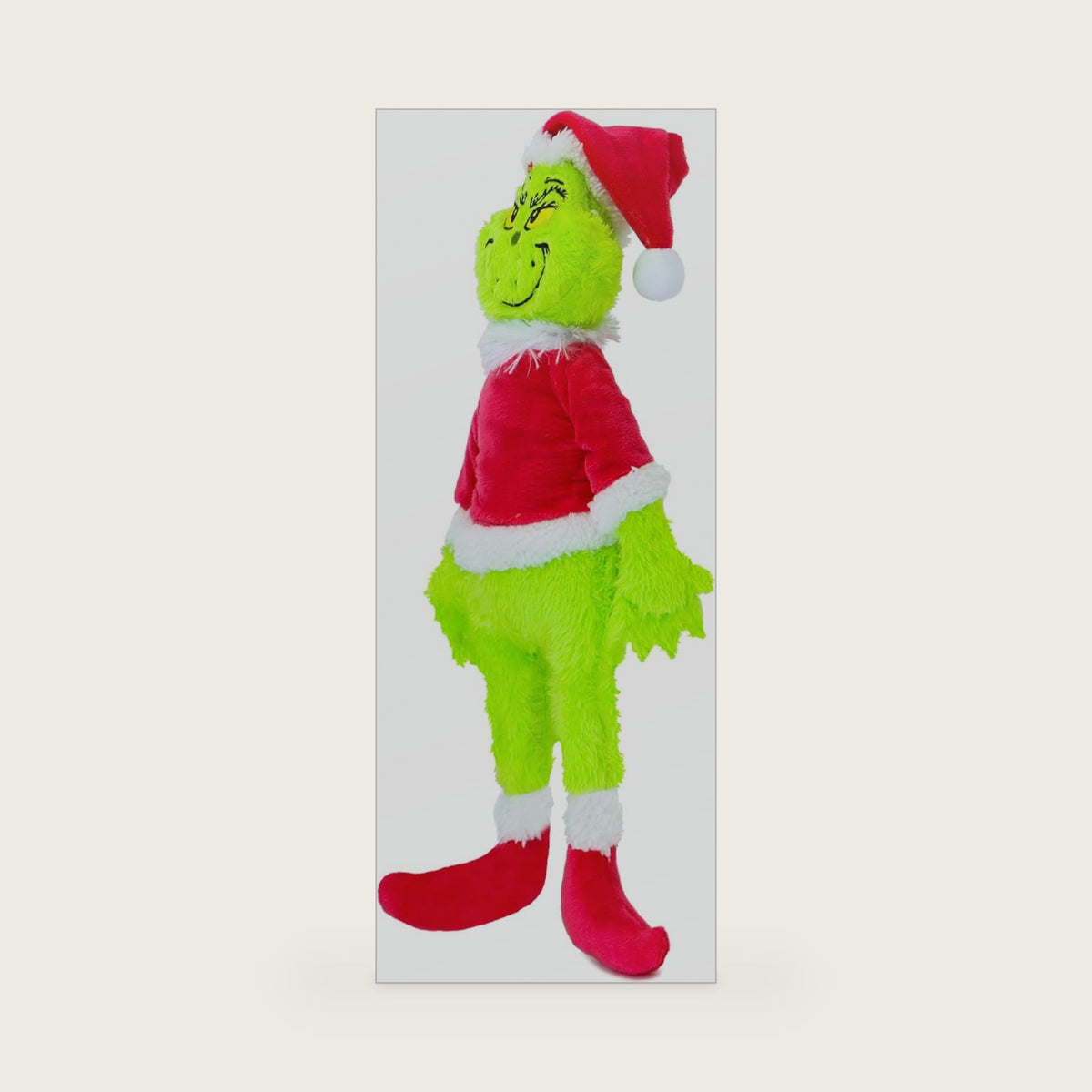 TXDRRA 11.8-Inch Green Christmas Plush Toy, Mischievous Holiday Figure Who Loves Stealing Gifts, Perfect for Kids, Cute Christmas Decoration for Homes and Trees