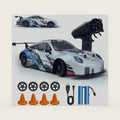 HTURCCOP RC Drift Car 2.4GHz 1:24 Scale 4WD High Speed Remote Control Cars Vehicle with LED Lights Two Batteries and Drifting Tires Racing Sport Toy Cars for Adults Boys Girls Kids