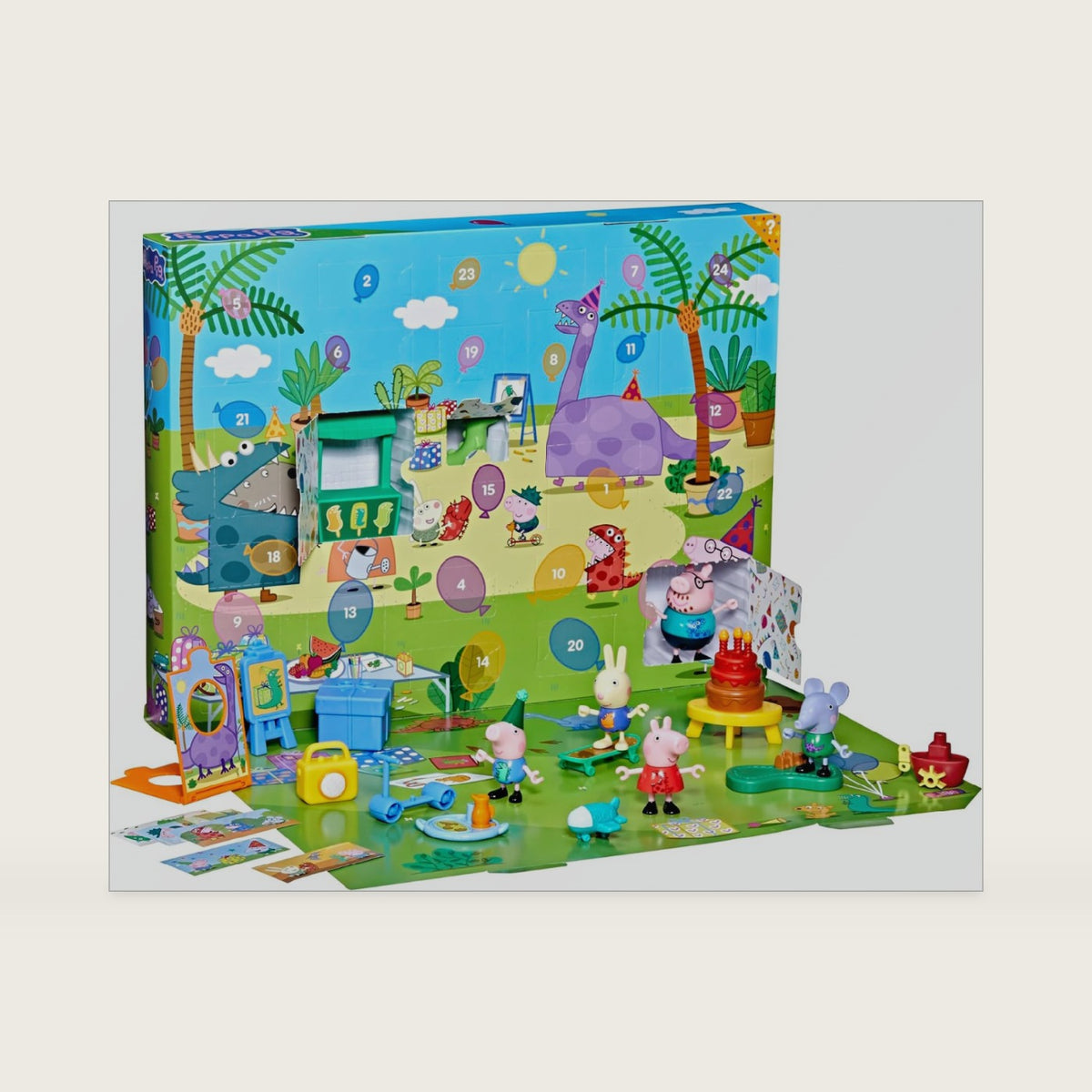 Peppa Pig George's Party Advent Calendar with 24 Surprises