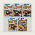 Hot Wheels 2024 Happy Holidays Christmas Mix Winter Set of 5 Pack, 1:64 Scale Diecast X-mas