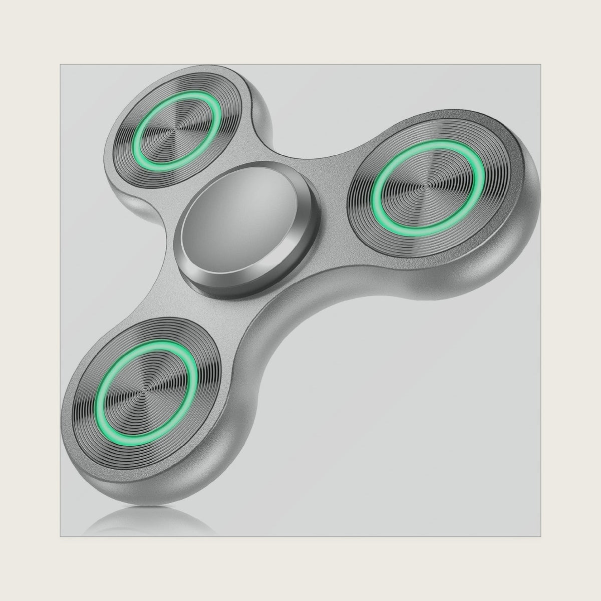 ATESSON Metal Light Up Fidget Spinner Toys Cool Fidget Spinners for Adults