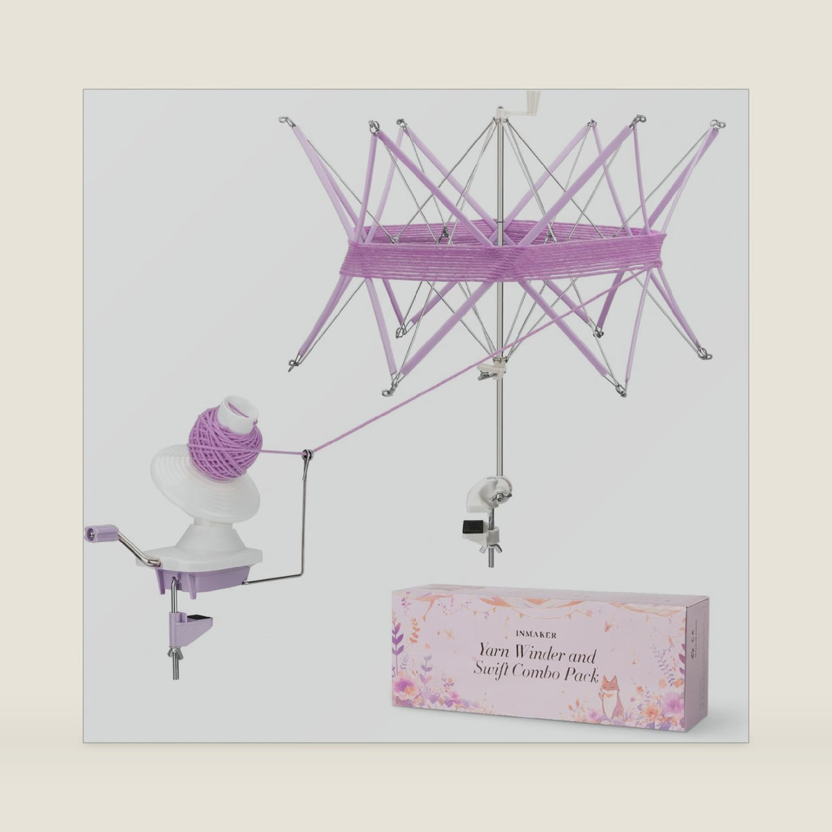 INMAKER Yarn Winder and Swift, Ball Winder and Swift Combo for Crocheting
