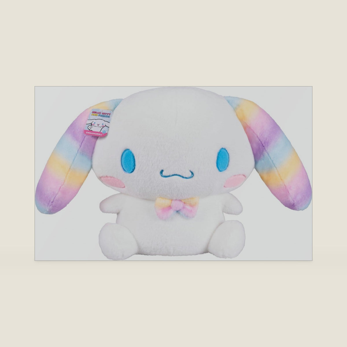 Jazwares ® and Friends, Cinnamoroll™ 24-inch Soft Rainbow Plush - Officially Licensed Product from Ages 6+