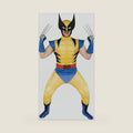 MARVEL Wolverine Official Adult Deluxe Zentai Halloween Costume-Deluxe Two-Way Stretch Spandex Suit with Gloves and Claws