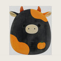Original 14in Jefferson the Black and Orange Cow with Pumpkin Embroidery – Official Halloween Plush (Large)