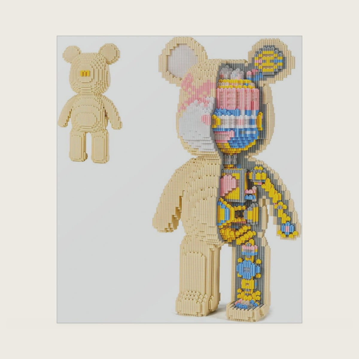 DAHONPA Animal Mechanical Bear Micro Building Blocks Set with Drawer（7220PCS）, Personalized Decoration, Gift for Adults and Kids
