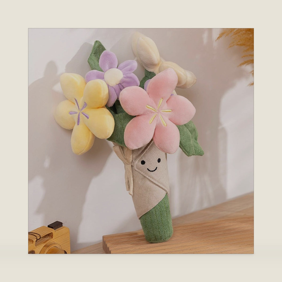 Stuffed Flower Plush Bouquet Flowers Decor Funny Gifts for Women Friends