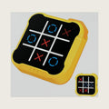 Tic Tac Toe, 4 in 1 Handheld Educational Game Machine, Electronic Tic Tac Toe Game for Education and Memory Growth, Home, Toy Board Game for Kids and Adults (Yellow)