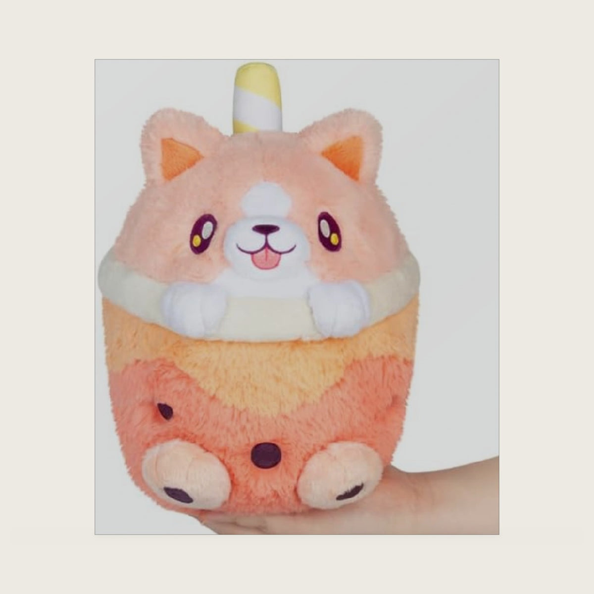 Squishable / Mini Corgi Bubble Tea Plush