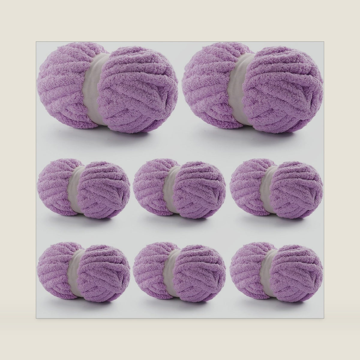 Chunky Yarn for Hand Knitting, Purple Blanket Chenille Yarn for Crocheting