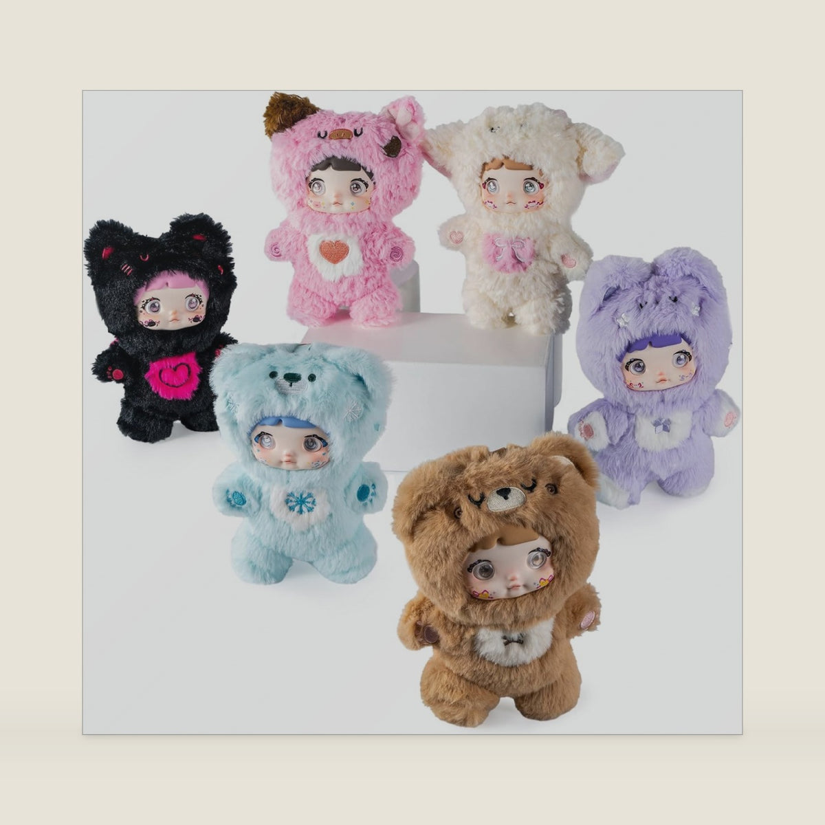 Nommi Loveliness Never Ends Series Plush Blind Box 1PC (1 of 7 Possible Styles) Cute Figures Collectible Toys Birthday Gifts