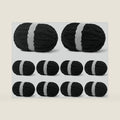 10 Pack Black Fuzzy Chunky Yarn for Hand Knitting, Bulky Thick Fluffy Chenille Yarn for Crocheting, 240yds/70.5oz Jumbo Crochet Yarns, Soft Chunky Knit Blanket Yarn for Crochet