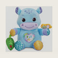Baby Hug-a-Hippo Musical Plush Toy with Lights and Textures, Blue
