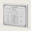 Lincia 16 x 12 Inch Fitness Tracker Whiteboard for Home Gym (Style A)