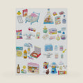 Reement Cinnamoroll Market, 1 Box, H 47.2 x W 5.7 x D 8.1 inches (120 x 145 x 205 cm), ATBC-PVC, ABS
