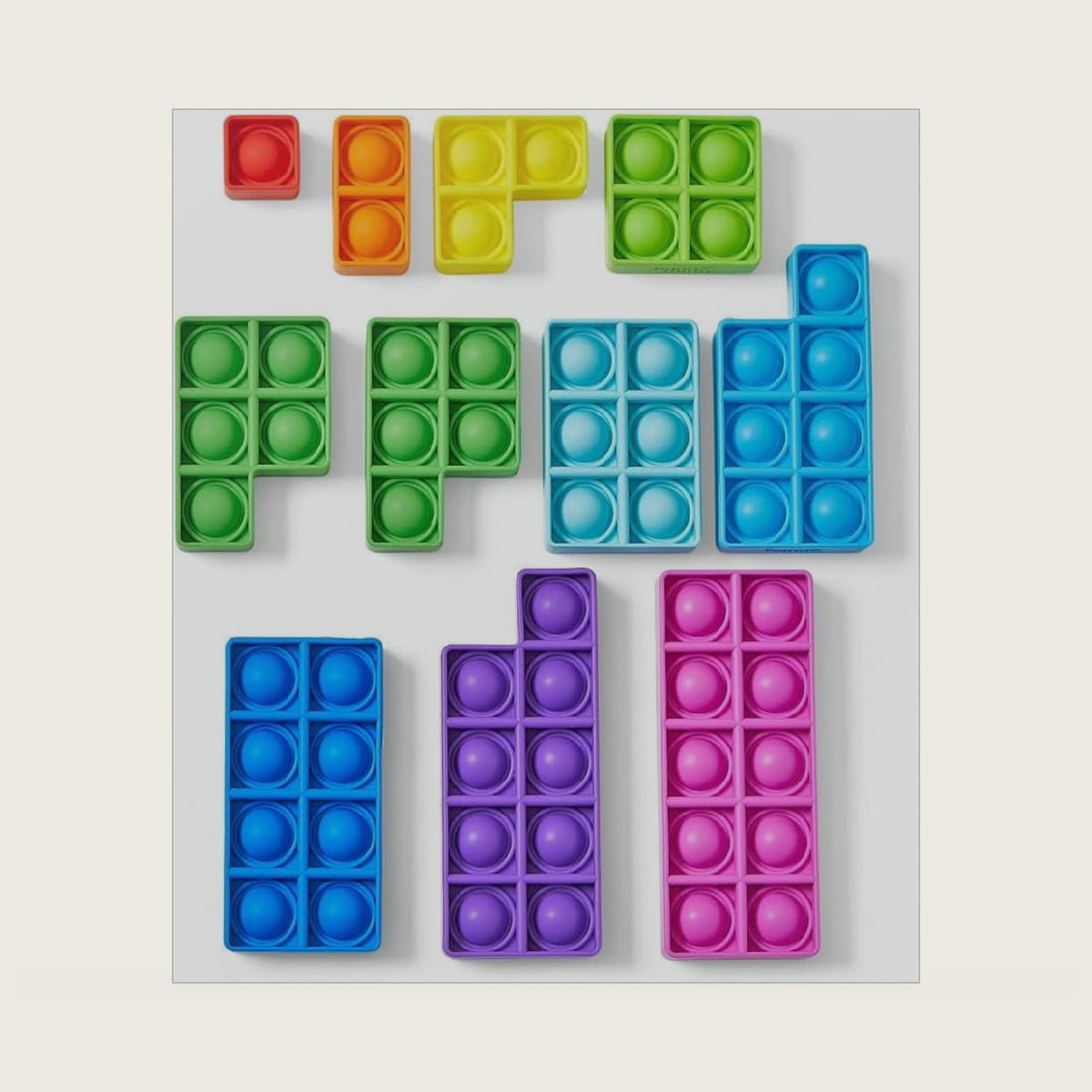 hand2mind Early Numeracy Sensory Bubble Poppers, 11 Pieces, Ages 3+