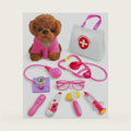 Doctor Kit for Toddlers 3-5 with Plush Dog, Carrying Bag & Toy Stethoscope