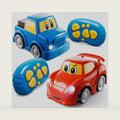 WATUDOU Remote Control Car for Toddlers 1-3 2-4 3-5, 2 Pack Cartoon 2.4 GHz RC Cars for Kids, Electric Hobby RC Car Toys, Christmas Birthday Gifts Toys for Kids Boys Girls 2 3 4 5 6 Years Old