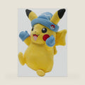 Pikachu Plush with Winter Hat and Mittens - 8-Inch Pikachu Plush with Unique Accessory