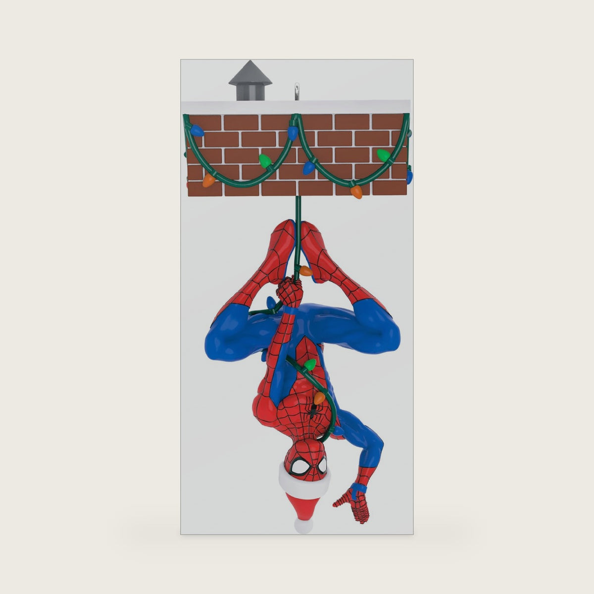 Hallmark Keepsake Marvel Christmas Ornament, Spider-Man Peekbuster with Motion-Activated Sound