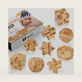Wooden Brain Teaser Puzzles, 9pcs 3D Brain Teasers for All Ages
