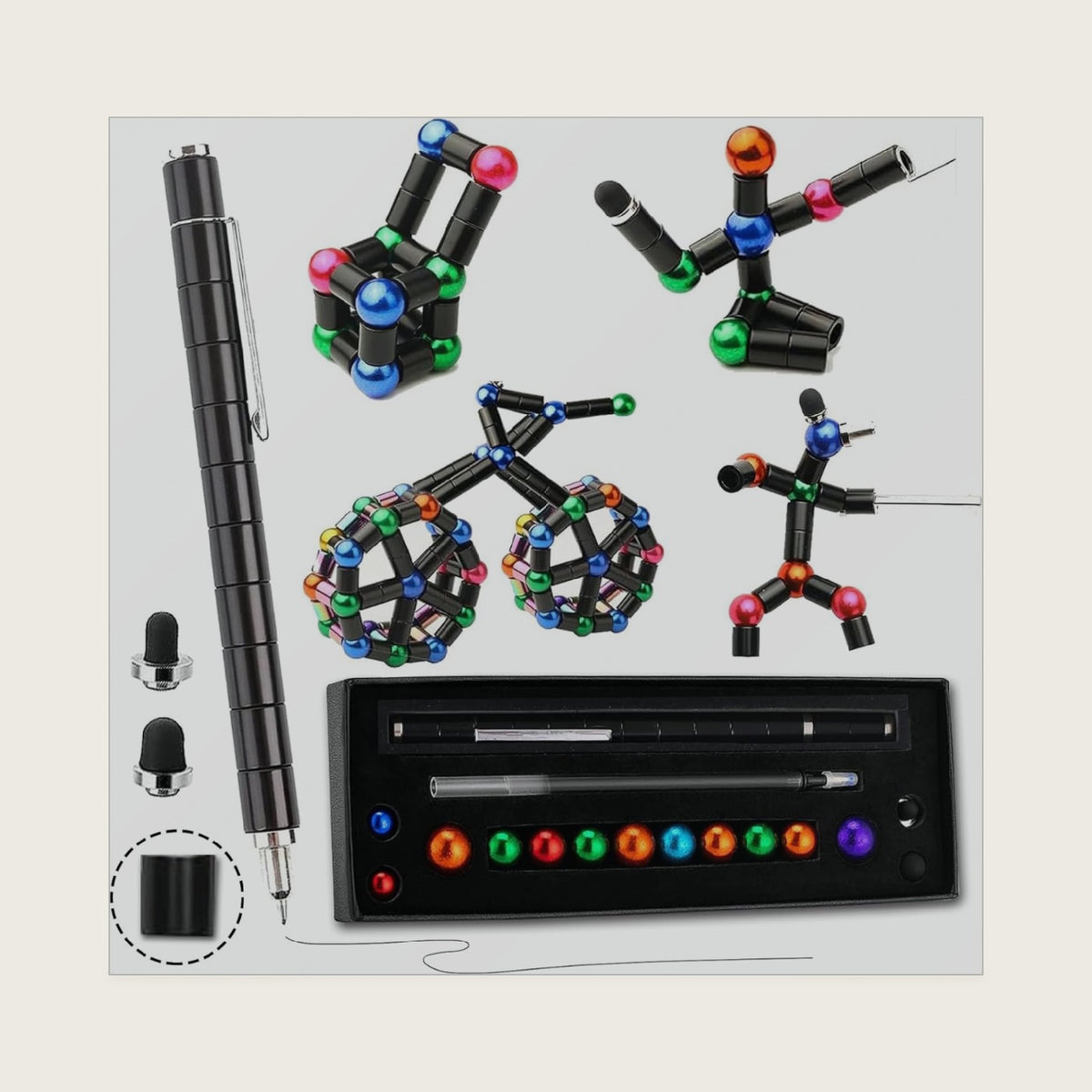 Magnetic Fidget Pen,Decompression Magnetic Toy Pen Fidget Toy for Teen Gift