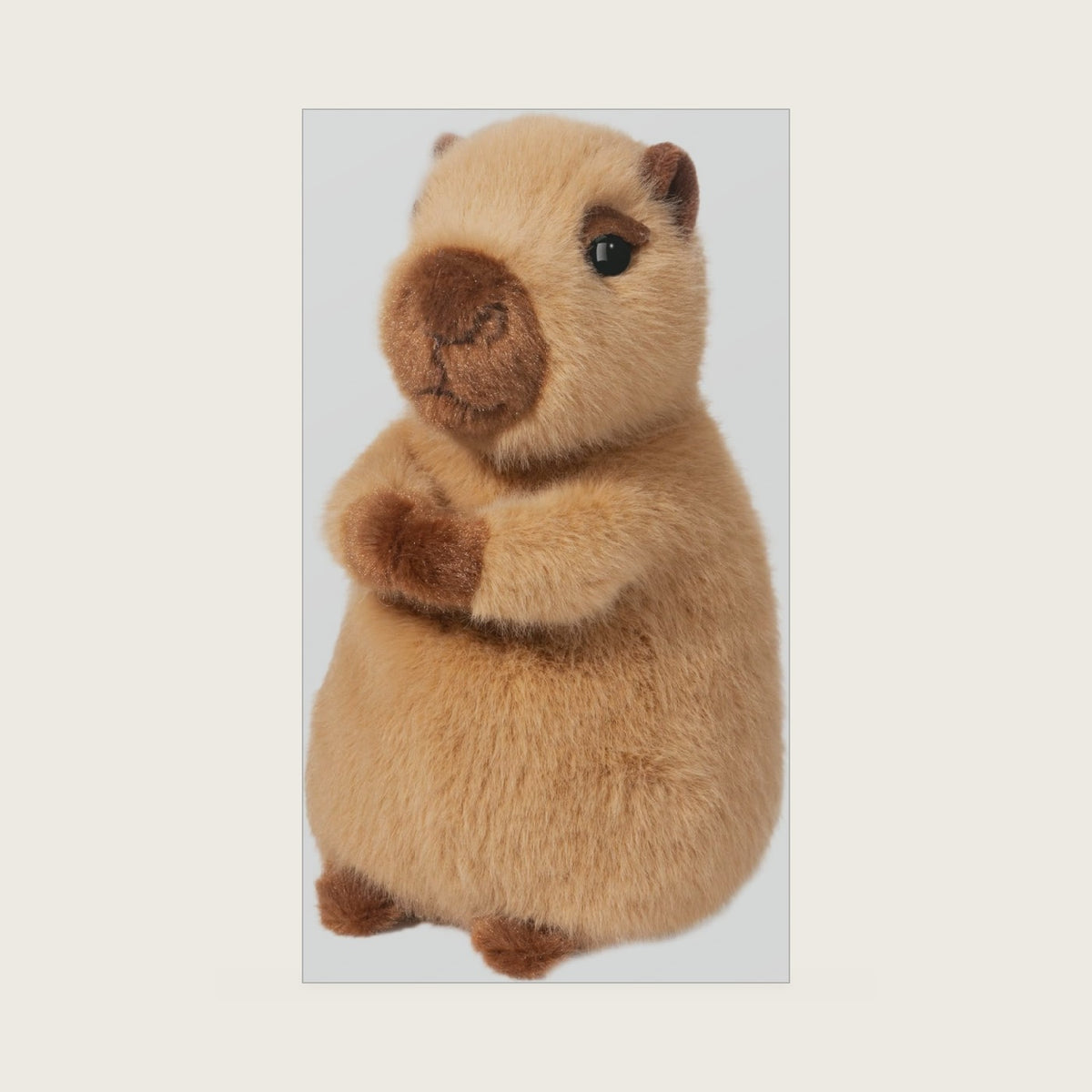 Mini Chattie Capybara Plush Stuffed Animal, 7 Inch Soft Wildlife Toy