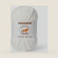 Fluffy Velvet Yarn for Crocheting, Chunky Chenille Baby Blanket Yarn for Crocheting, Soft Fuzzy Puzzle Yarn for Knitting, 100g/3.53oz Bulky Thick Amigurumi Crochet Yarns（White）