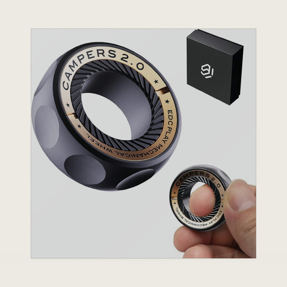 Magnetic Fidget Ring Spinner–DIY Mechanical EDC Toy for Adults