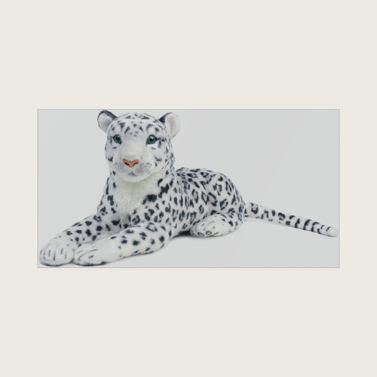 TigerHart Sinovia The Snow Leopard - Squeeze Me! - 17 Inch Stuffed Animal Plush