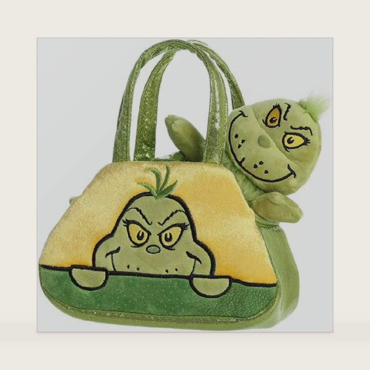 Aurora Dr. Seuss Fancy Pal 7.5" Peek-A-Boo Grinch Whimsical Plush
