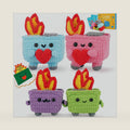 Crochet Kit for Beginners, 4PCS Dumpster Fire Crochet Starter Kit