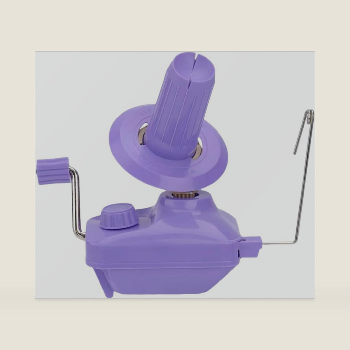 GEIWOGUO Yarn Winder Fiber Yarn String Ball Winder Holder Hand Operated (Purple)