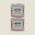 Bernat Blanket Patchwork Yarn for Crocheting Soft, Tropical Splash, 2-Pack