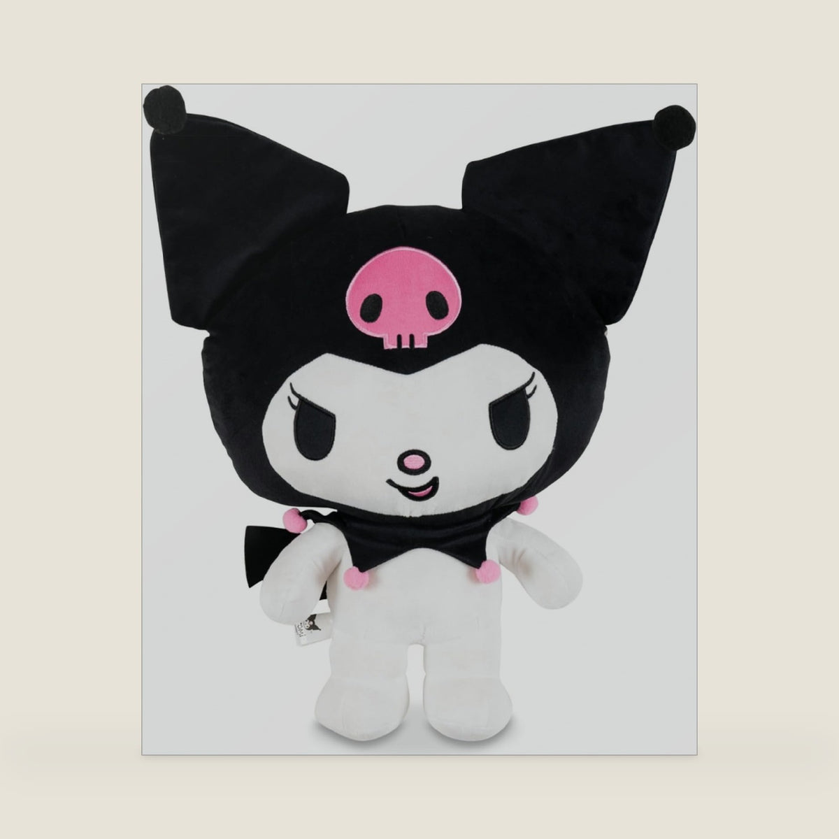 Kuromi Cuddle Pillow Buddy, Kids Bedding Super Soft Plush Kawaii Pillow, (Officially Licensed Product) By Franco Collectibles