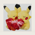 Center: Paired Pikachu Celebrations: Sweetheart Pikachu Plush, 8 Inch