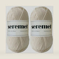Seremel 4-Ply Acrylic Soft Yarn, 2 Skeins Crochet & Knitting Yarn (Beige)
