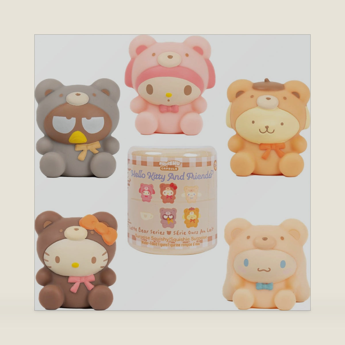 Hamee SquiSHU Capsule & Friends Series 7: Latte Bear - 1 Pc.