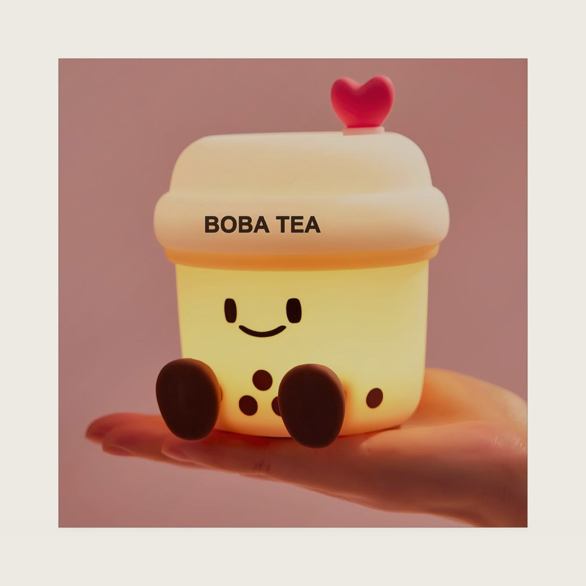 Boba Tea Night Light, Boba Gifts, Cute Silicone Bubble Tea Night Light, Kids' Bedroom Decor, Gift for Children, Teens, Adults, Perfect for Christmas & Birthdays (Boba Tea)