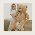 Tezituor Big Teddy Bear 4 Feet Tall Teddy Bear Giant Stuffed Animal for Girls Boys Baby Shower Party Decorations Large Plush Toy for Kids Girls Girlfriend Valentines Anniversaries Gift