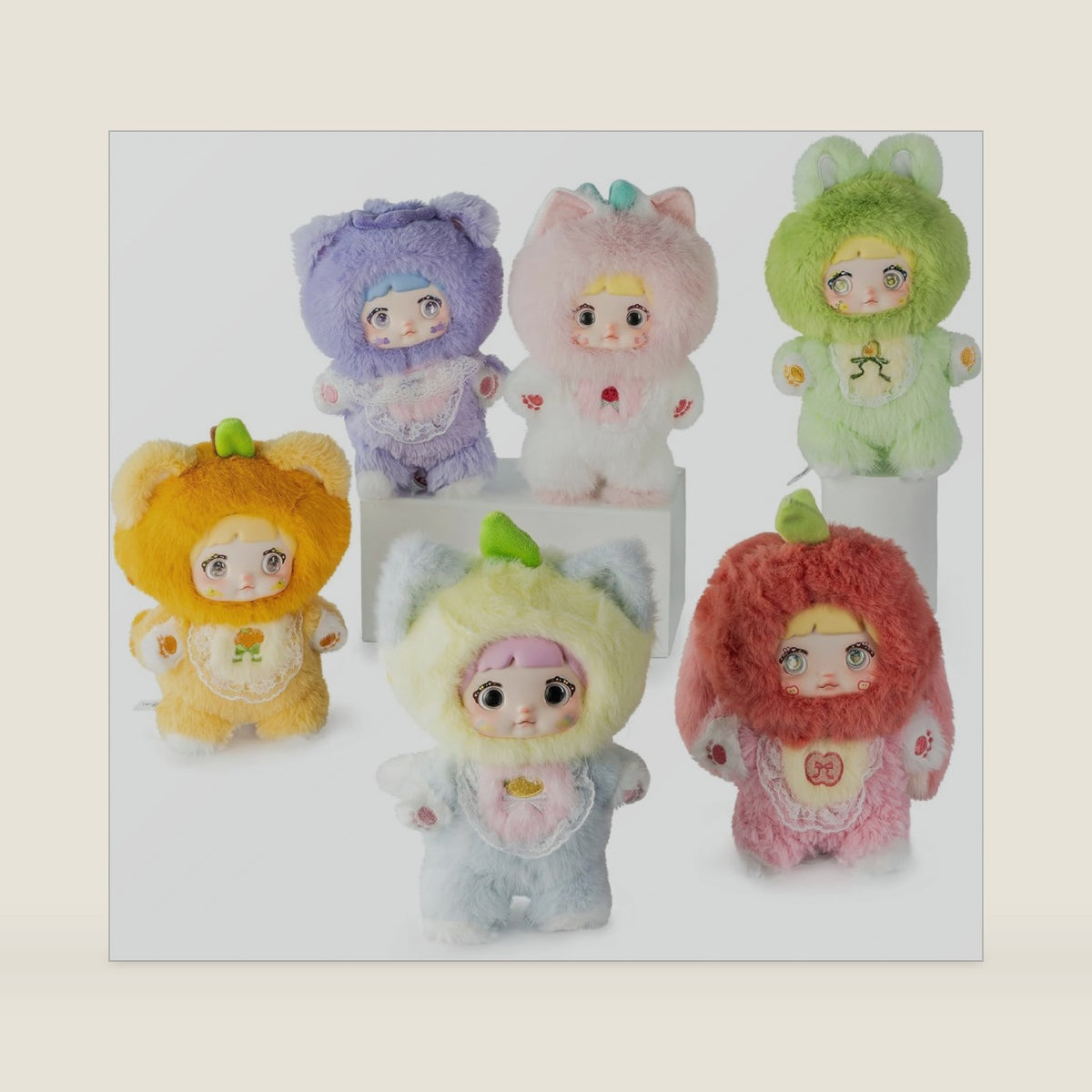 Nommi Interesting Fruits Series Plush Blind Box 1PC (1 of 7 Possible Styles) Cute Figures Collectible Toys Birthday Gifts