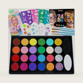 Fenmay Face Painting Kit for Kids, Non-Toxic and Hypoallergenic Face Paint Makeup Kit| with Stencils, Book, Easy to Use and Safe for Kids, Fun for Halloween, Birthday Party, School Event