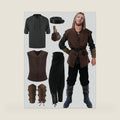 Suhine 6 Pcs Men Renaissance Costume Medieval Male
