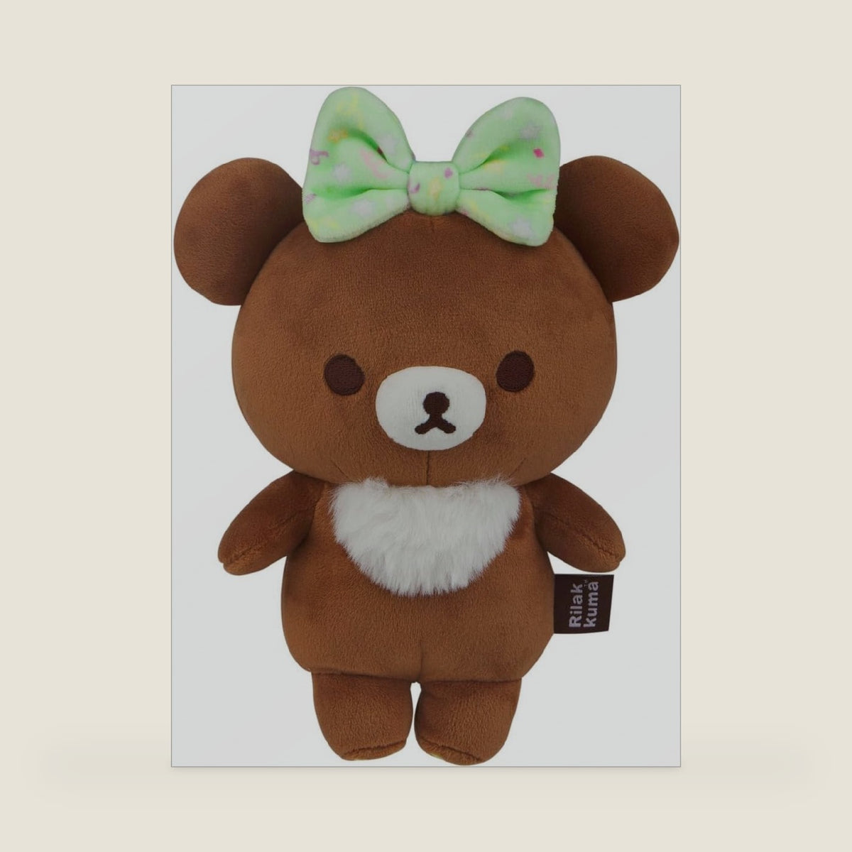 San-X Original Rilakkuma HappyForYou Series Mochi Plush - 8" Chairoikoguma