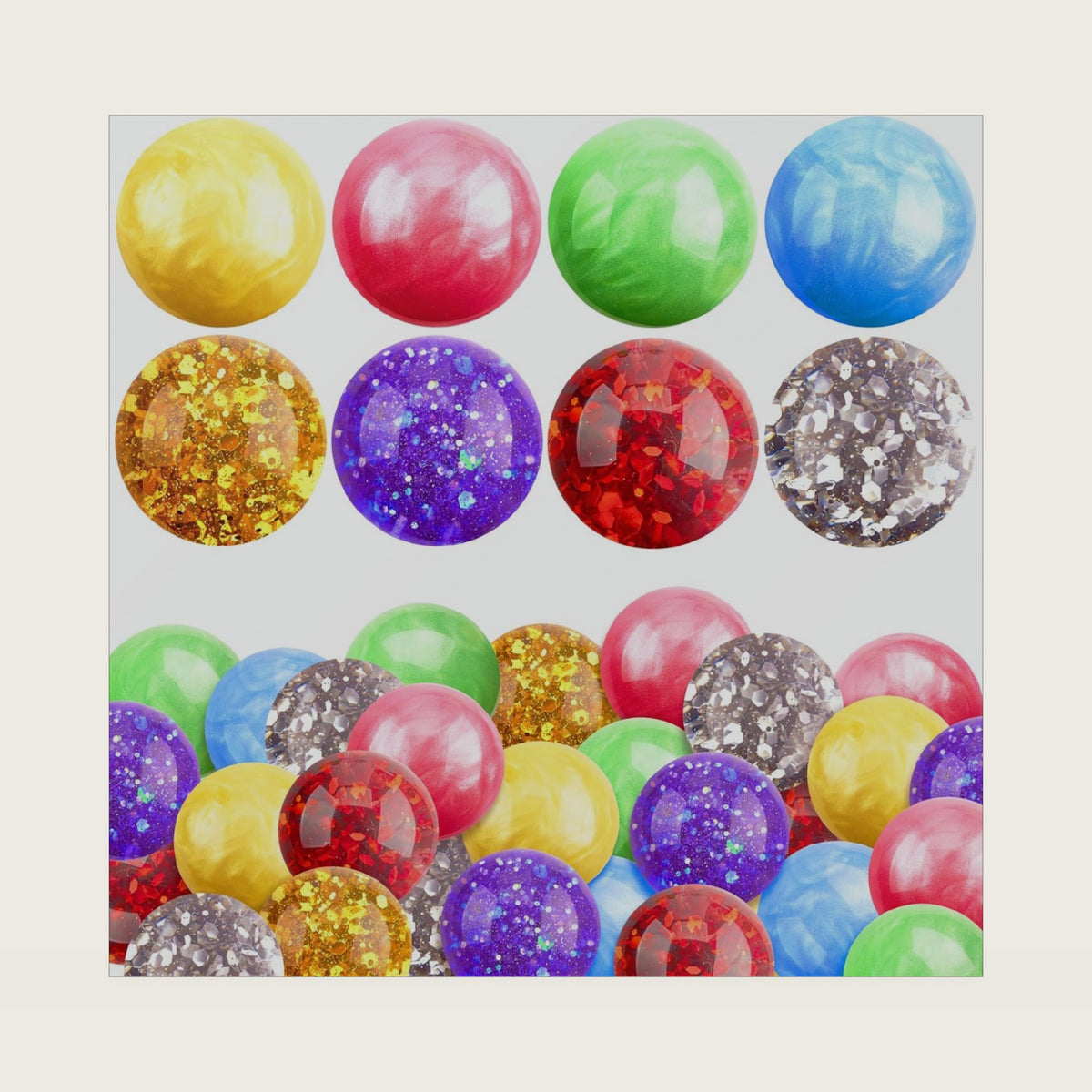 JOYIN 24 Pack Mini Stress Balls, Squishy Balls for Adults, Stress Relief Fidget Toys Bulk, Glitter Squeeze Sensory Toys for Kids, Party Favors, Birthday Gifts Goodie Bags Stuffers