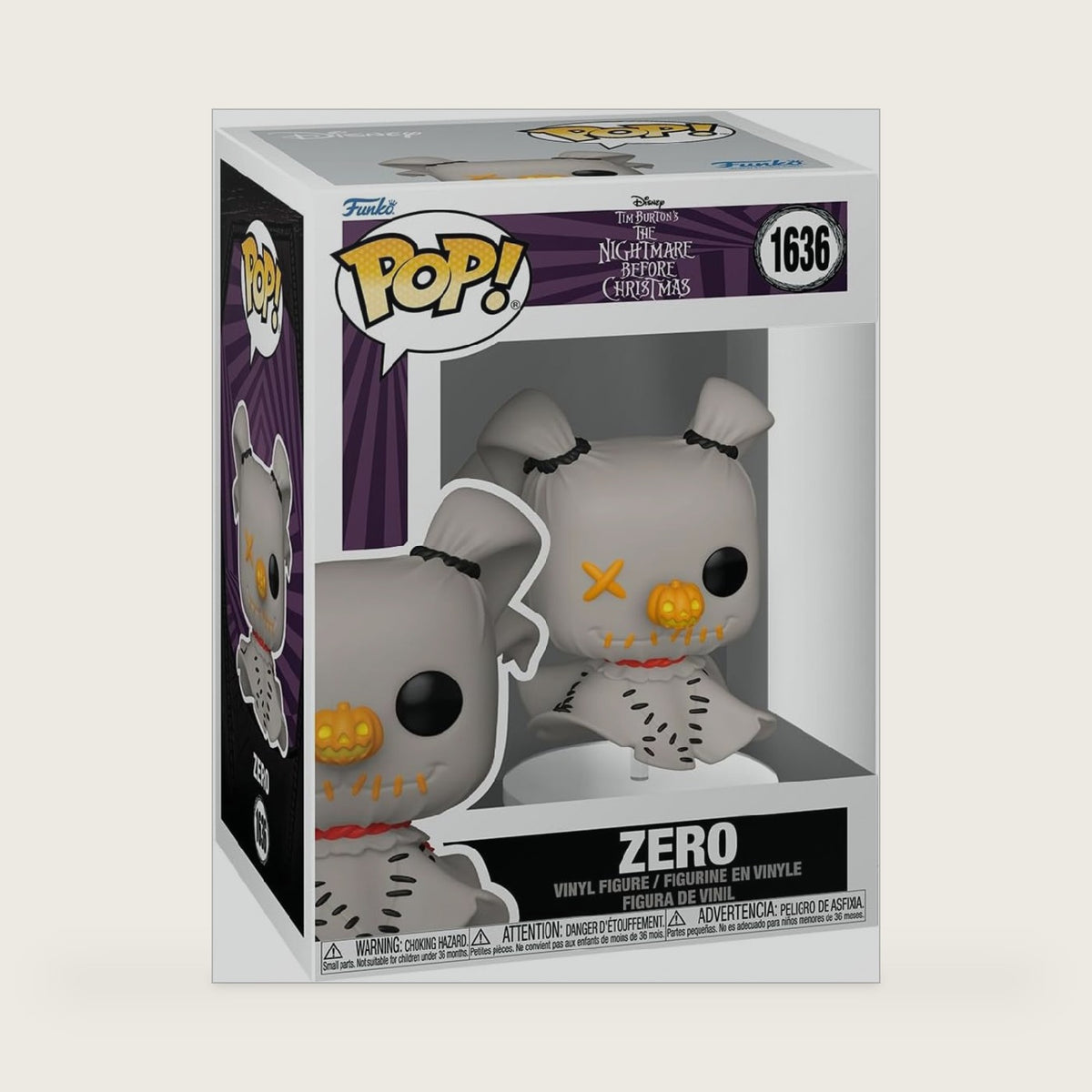 Funko Pop! Disney: Patchwork - Zero - The Nightmare Before Christmas - Collectable Vinyl Figure - Gift Idea - Official Merchandise - Toys for Kids & Adults - Disney Fans - for Collectors and Display