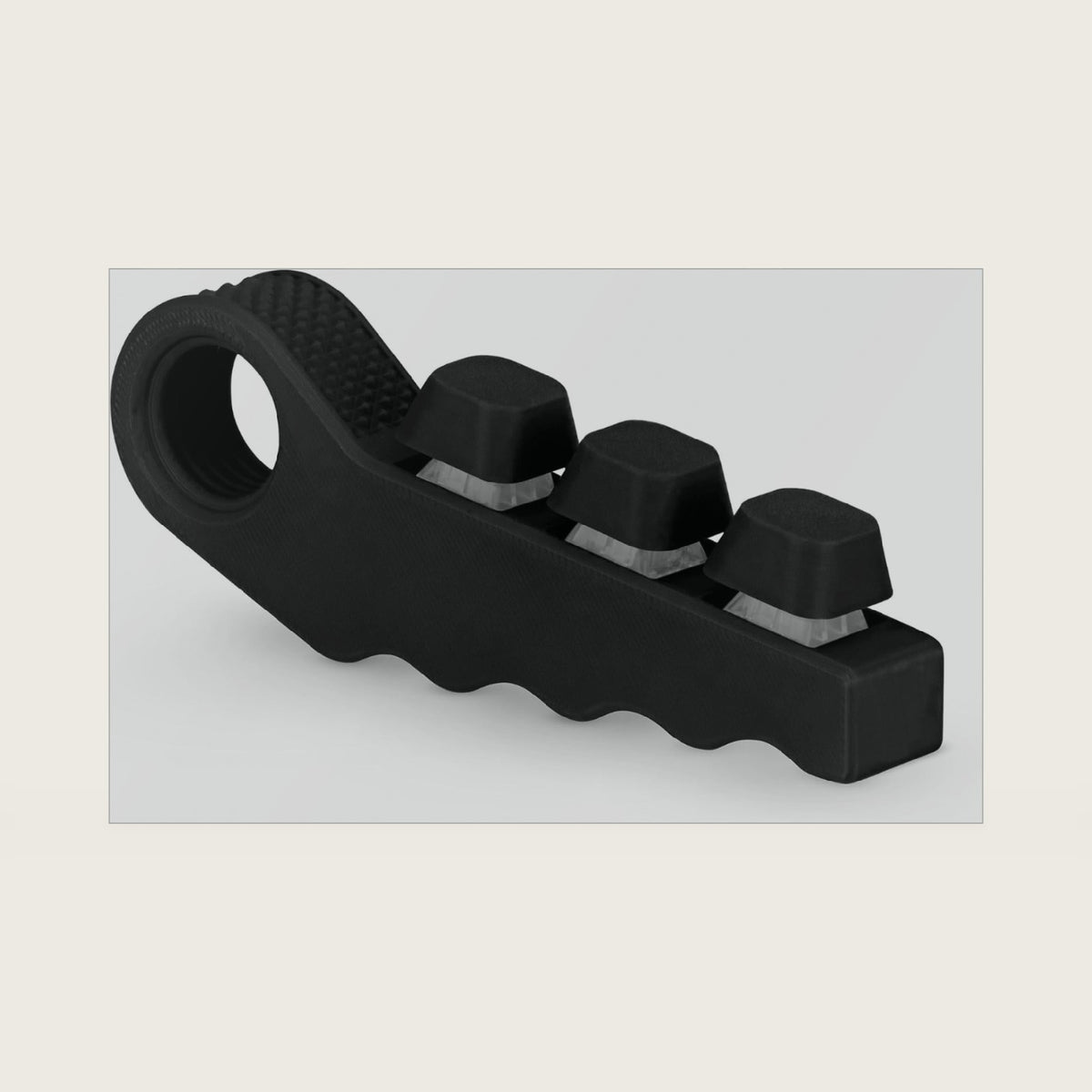 Distractibles 3-in-1 Fidget Spinner with Clicker Buttons and Sensory Strip, Stress Relief Fidget for ADHD and Anxiety (Black)